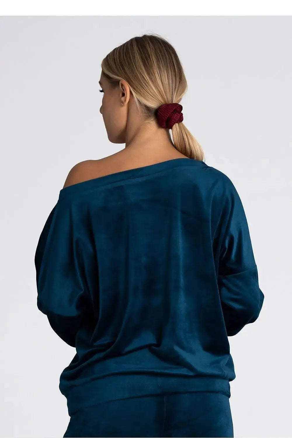 Figl boat neckline oversized blouse  Adomoo