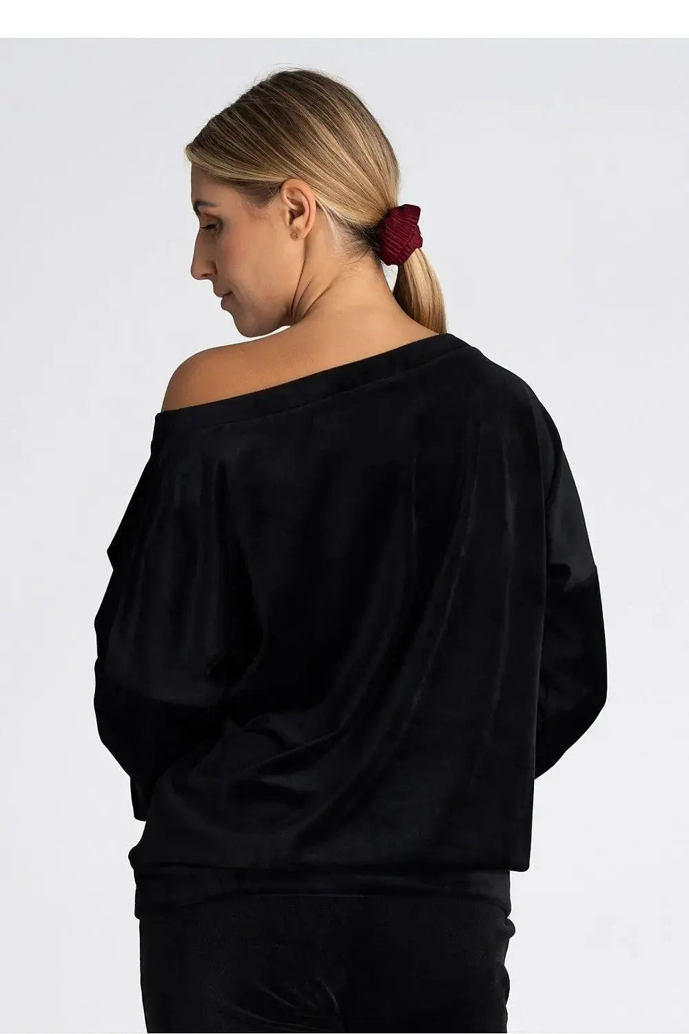 Figl boat neckline oversized blouse  Adomoo