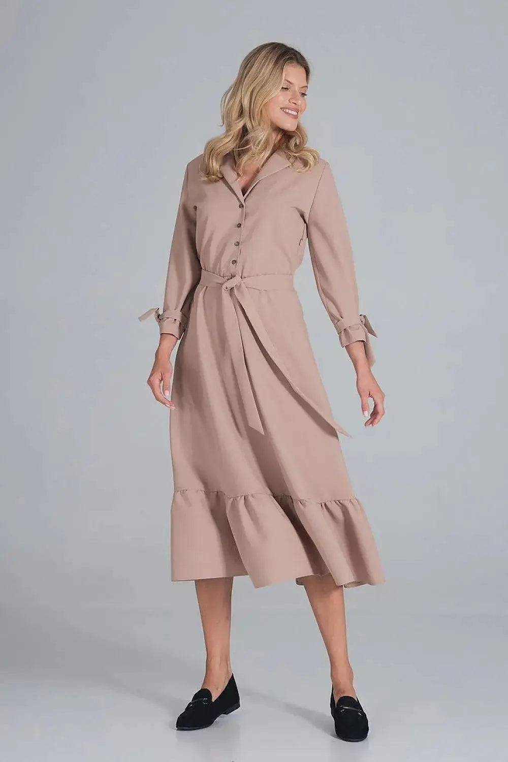 Figl elastic band maxi dress  Adomoo