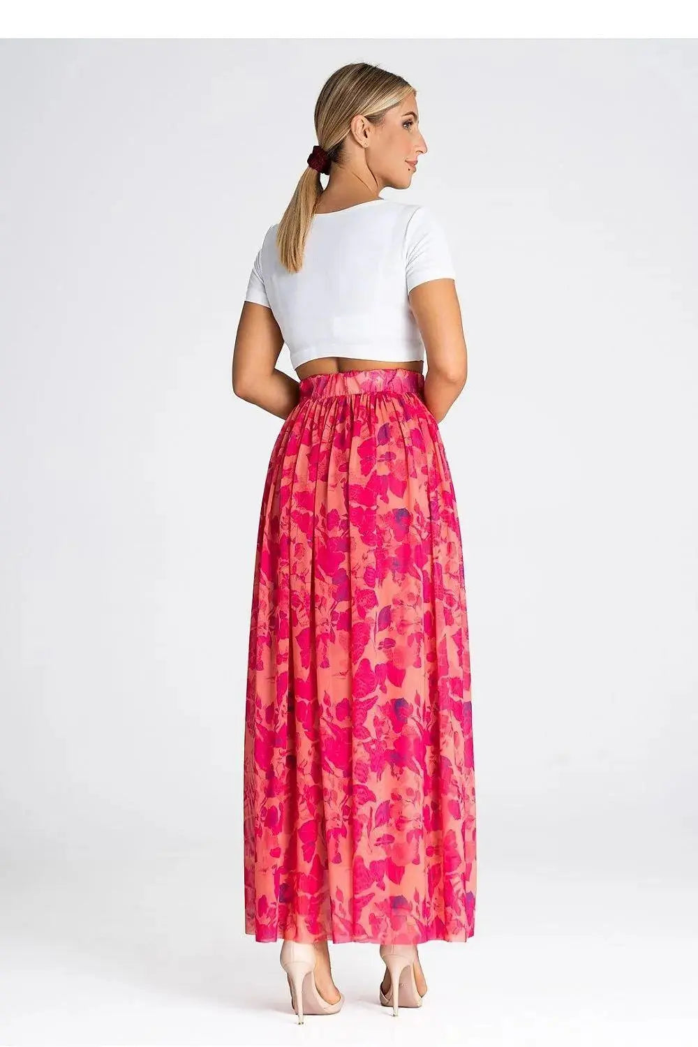 Figl elegant long mesh skirt  Adomoo