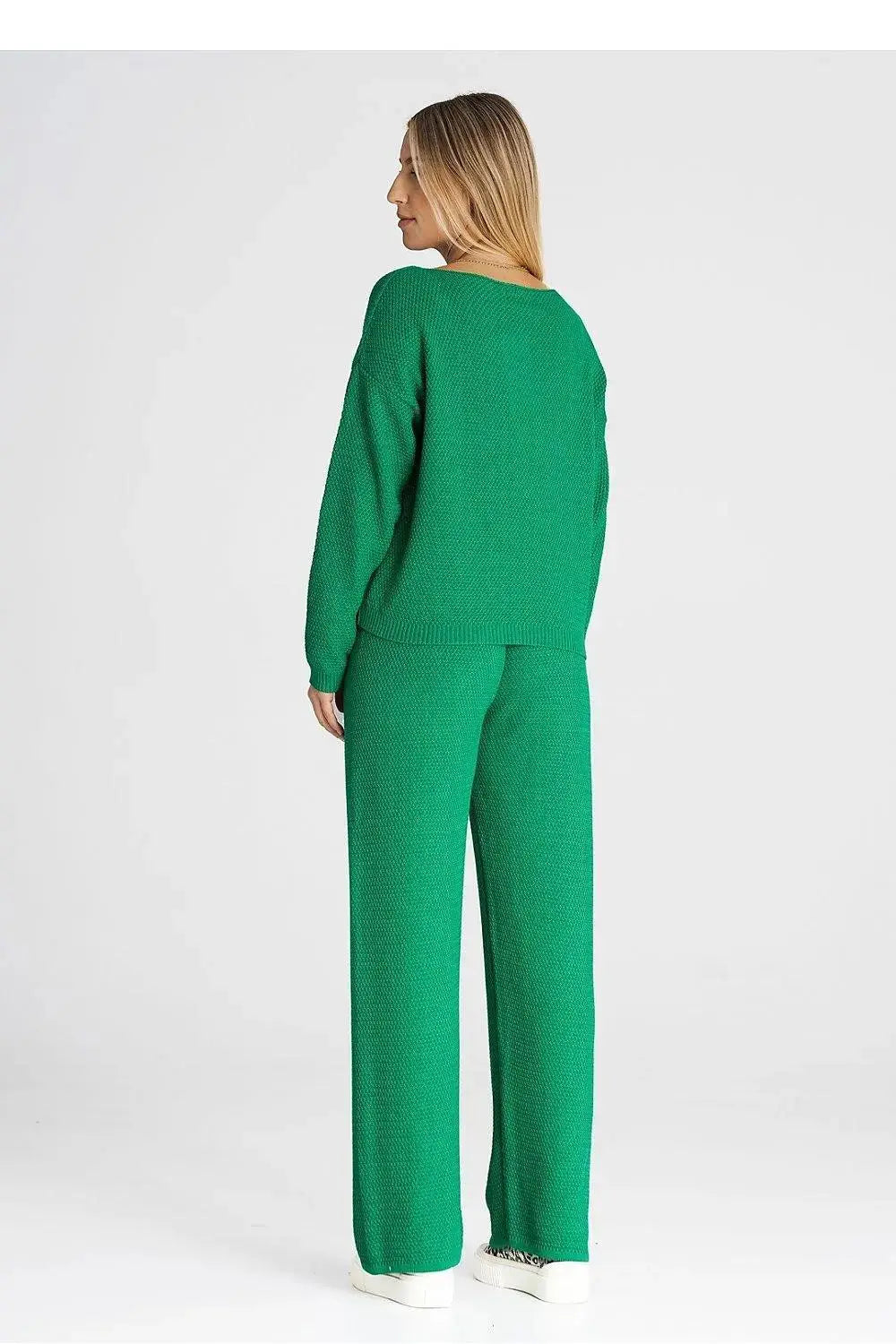 Figl long sleeves blouse and loose pants  Adomoo