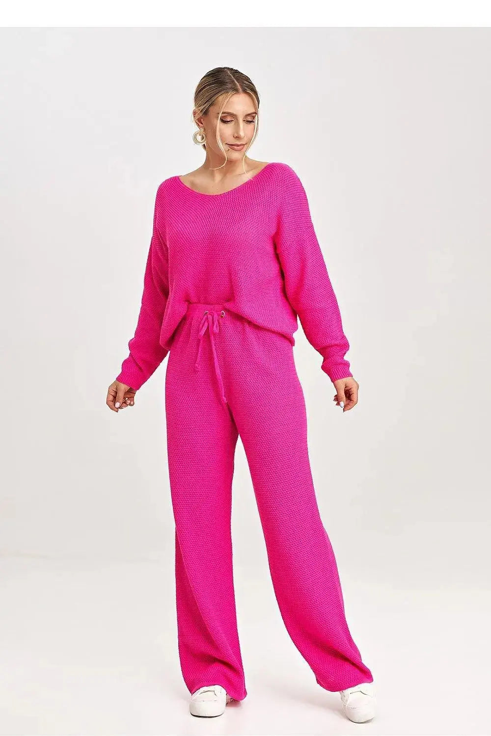 Figl long sleeves blouse and loose pants  Adomoo