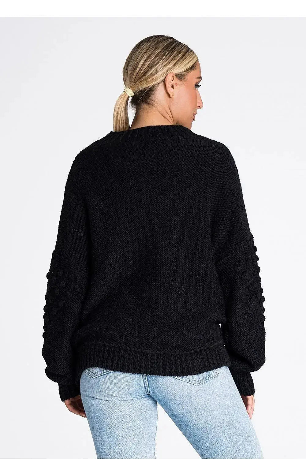 Figl long sleeves decorated sweater  Adomoo