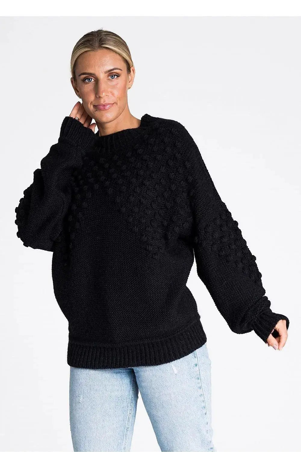 Figl long sleeves decorated sweater  Adomoo