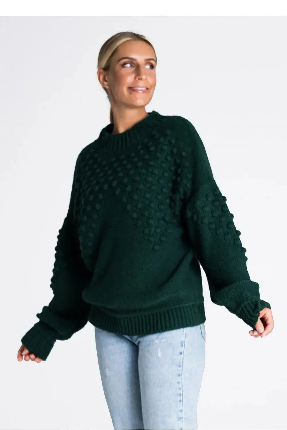 Figl long sleeves decorated sweater  Adomoo