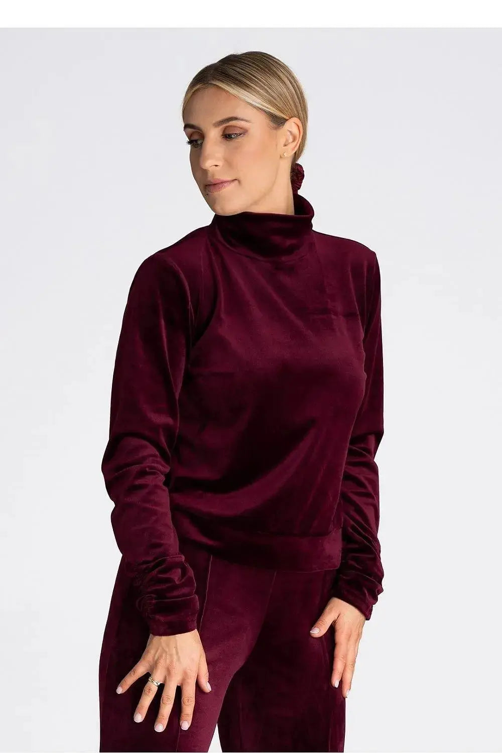Figl long turtleneck and long sleeves blouse  Adomoo