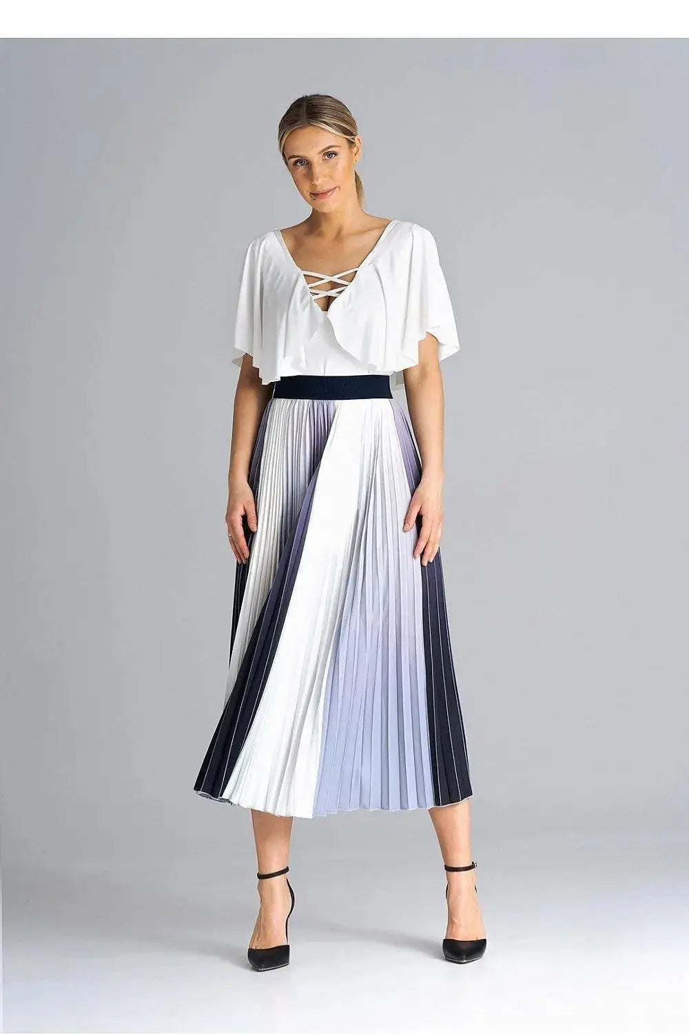 Figl midi pleated skirt  Adomoo