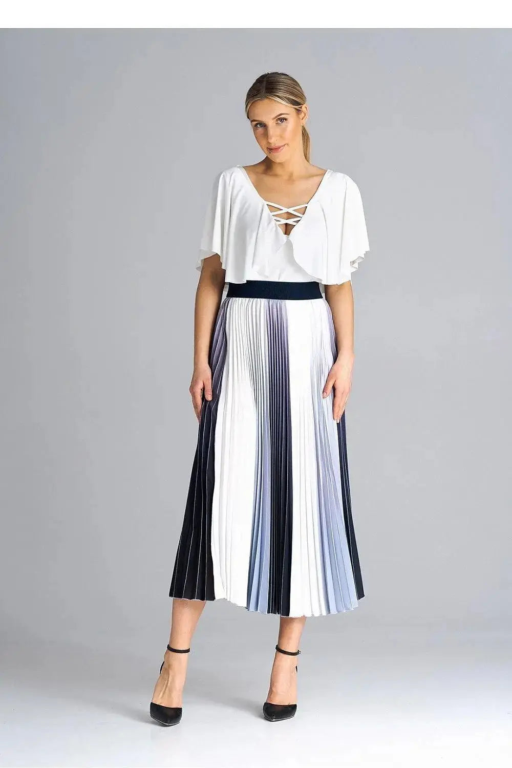 Figl midi pleated skirt  Adomoo