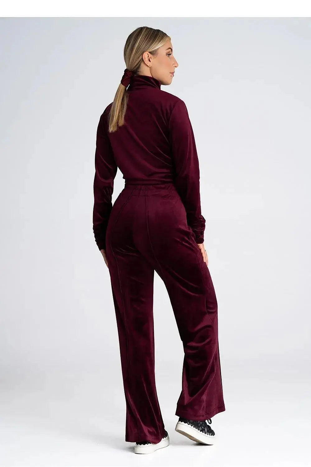 Figl velour high rise womens pants  Adomoo