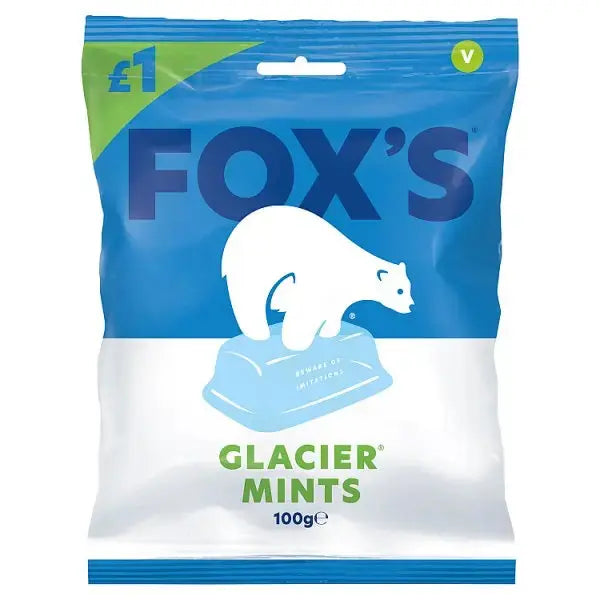 Fox's Glacier Mints 100g (Case of 12)  Adomoo