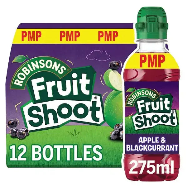 Fruit Shoot Apple & Blackcurrant Kids Juice Drink PMP 275ml (Case of 12)  Adomoo