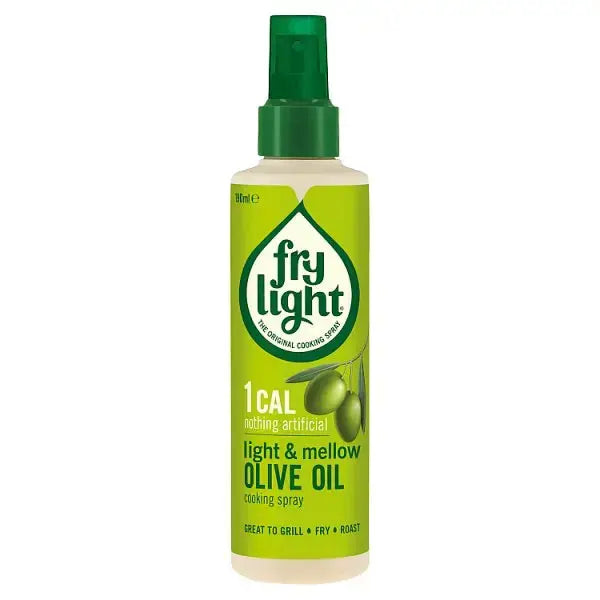 Frylight 1 Cal Light & Mellow Olive Oil Cooking Spray 190ml (Case of 6)  Adomoo