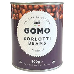 Gomo Borlotti Beans in Brine 800g (Case of 6)  Adomoo