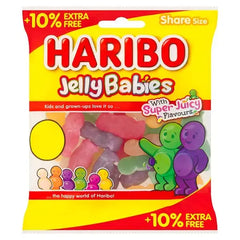HARIBO Jelly Babies Sweets Sharing Bag 154g (Case of 12)  Adomoo