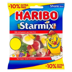 HARIBO Starmix Fruit & Cola Flavour Jelly & Foam Sweets Sharing Bag 154g (Case of 12)  Adomoo