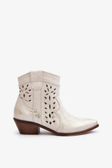Step in style Women's cowgirl-style boots are made of natural leather  Adomoo