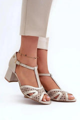 Heel sandals model 197702 Step in style  Adomoo