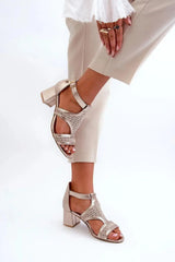 Heel sandals model 198129 Step in style  Adomoo