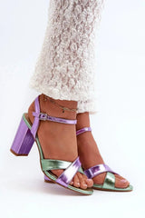 Women’s Eco Leather Stiletto Sandals – Intertwined Straps & Adjustable Buckle  Adomoo