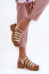 Heel sandals model 198812 Step in style  Adomoo