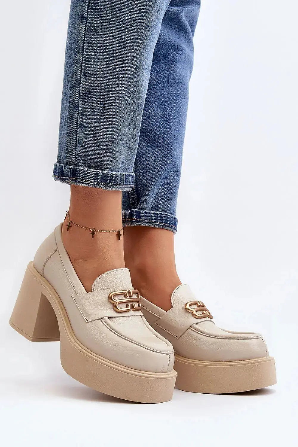 Step in style Women's heeled semi-boots with an upper made of eco-suede  Adomoo