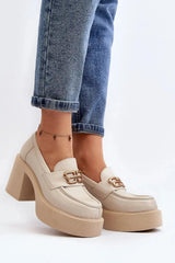 Step in style Women's heeled semi-boots with an upper made of eco-suede  Adomoo
