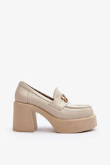 Step in style Women's heeled semi-boots with an upper made of eco-suede  Adomoo