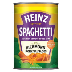Heinz Spaghetti Richmond Pork Sausages 400g (Case of 6)  Adomoo