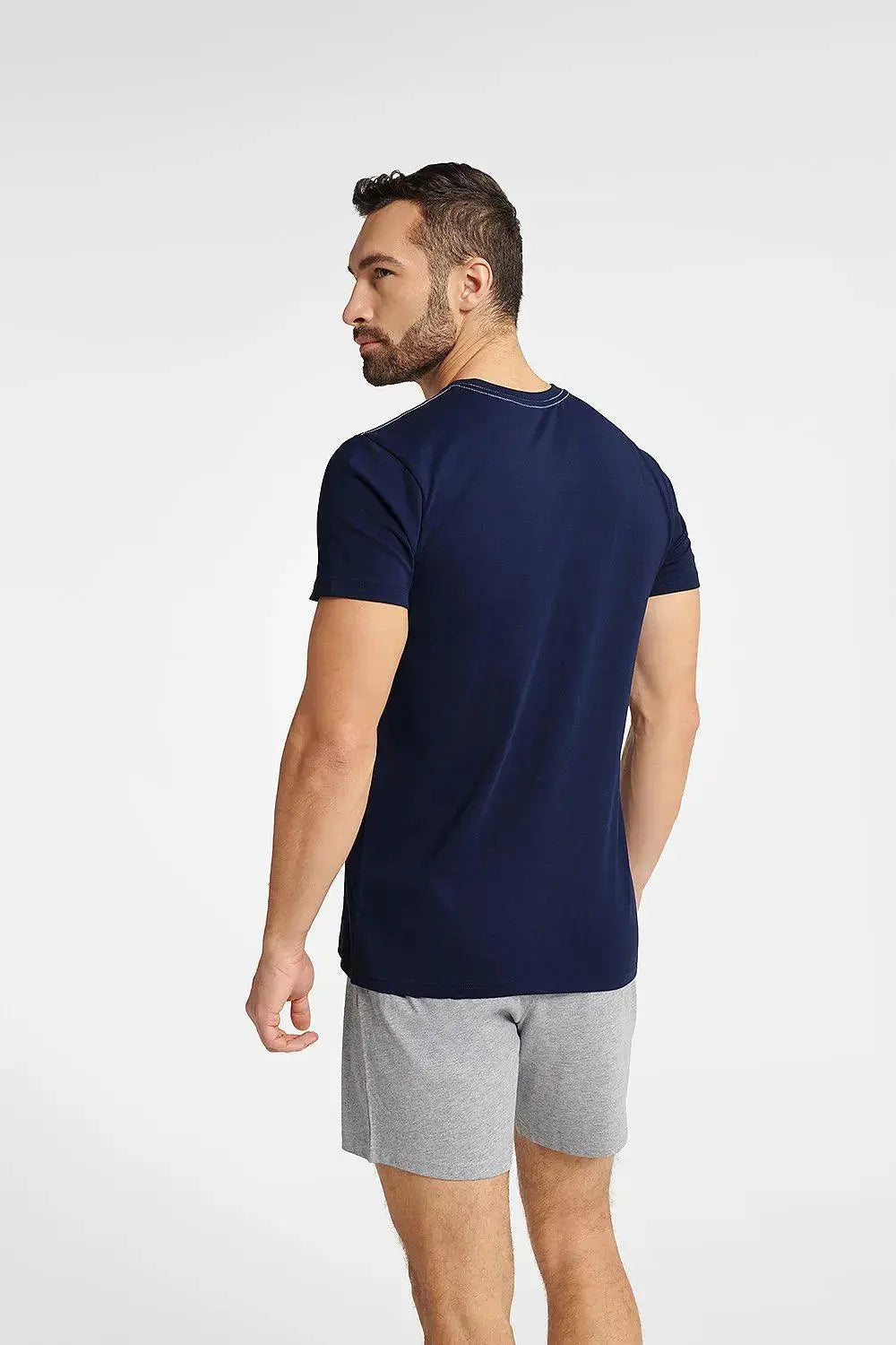 Henderson T-shirt and shorts Men's  pajamas  Adomoo