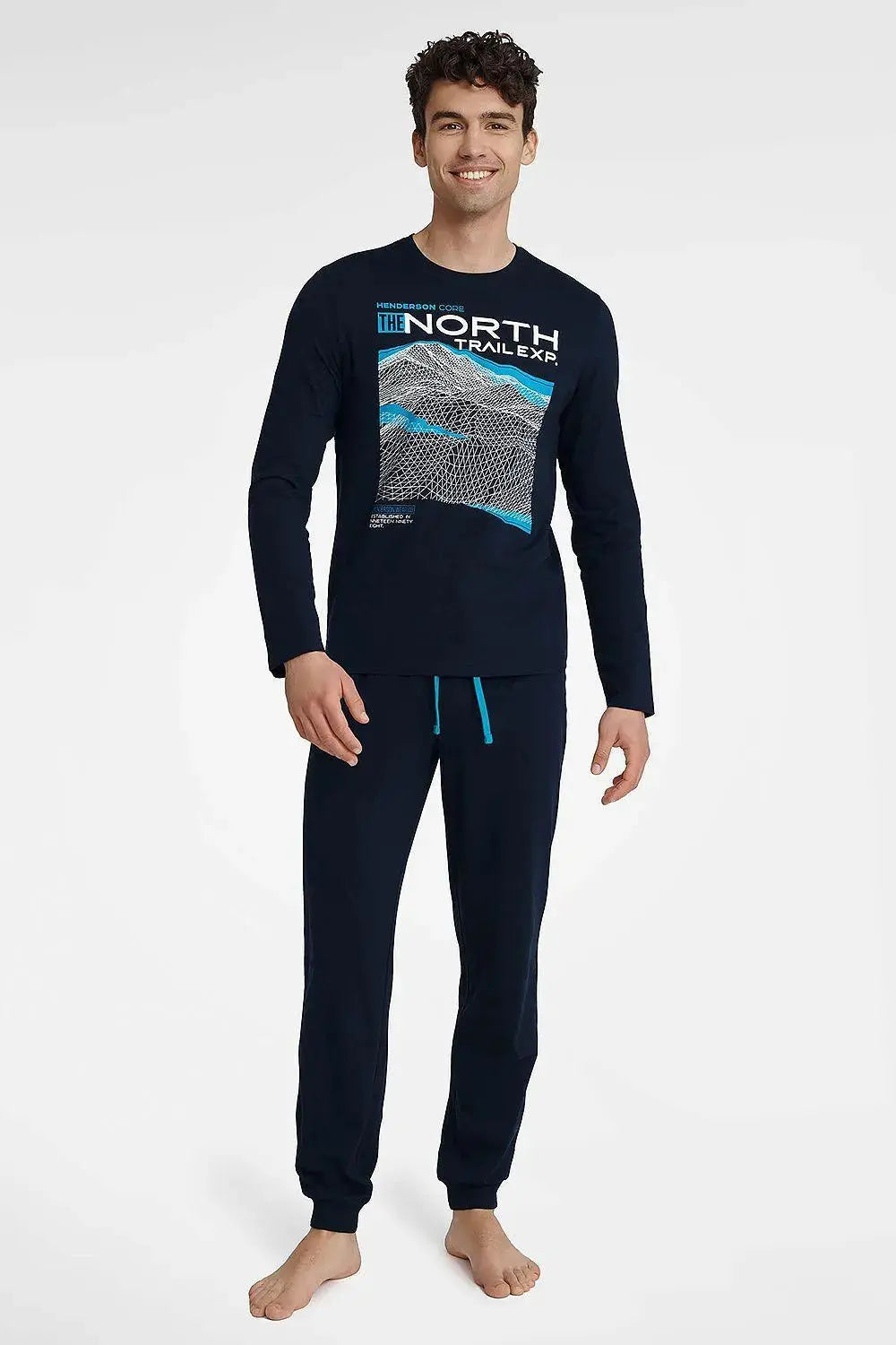 Henderson T-shirt pants Men's pajamas  Adomoo