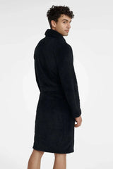 Henderson black men's bathrobe  Adomoo
