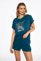 Henderson chic and comfort shorts and t-shirt womens pajamas  Adomoo