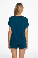 Henderson chic and comfort shorts and t-shirt womens pajamas  Adomoo