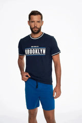 Henderson high quality cotton Short-sleeved shirt Pajamas  Adomoo