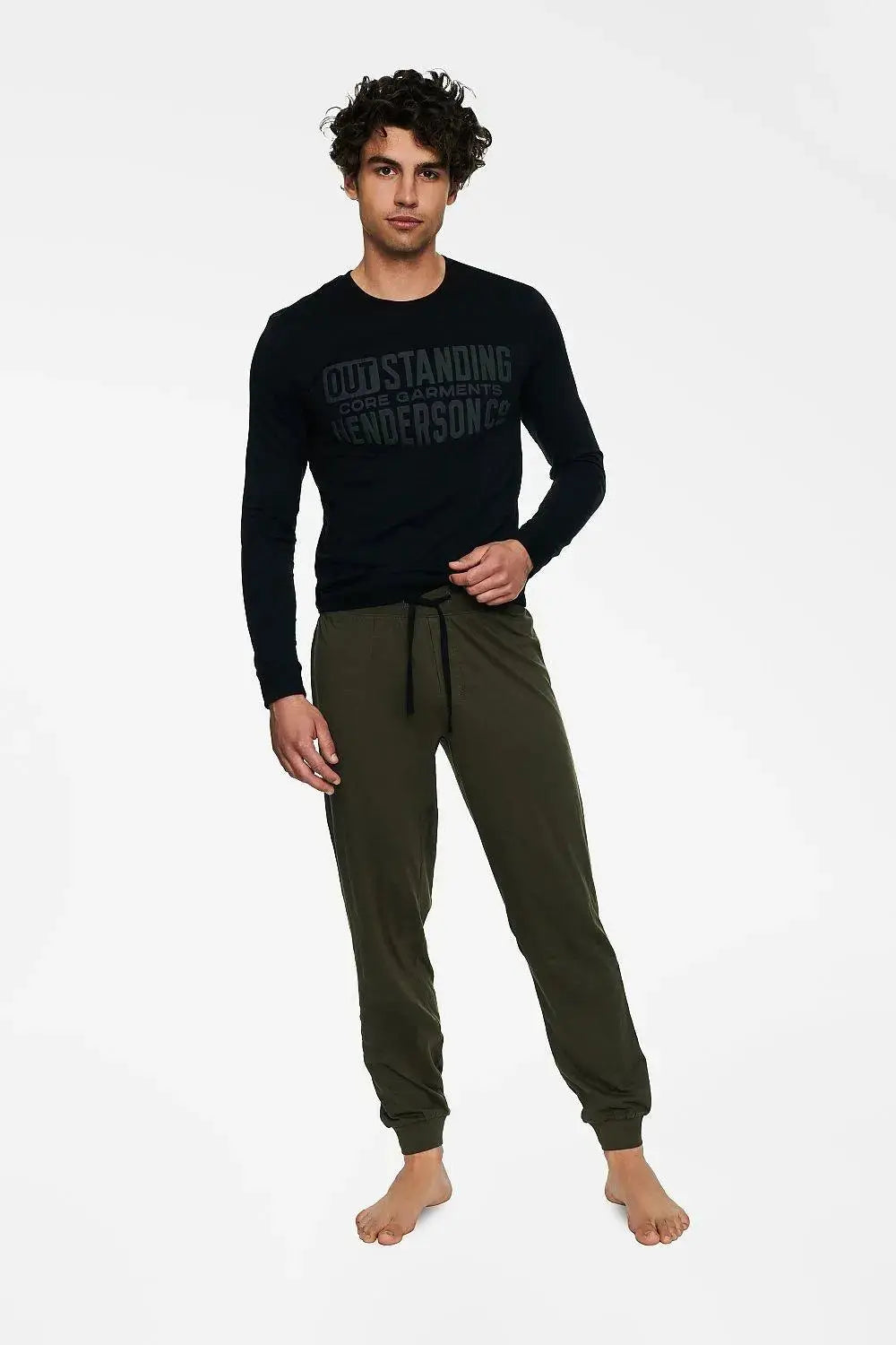 Henderson long-sleeve shirt men's pajamas  Adomoo