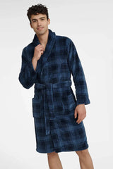 Henderson men's hoodless bathrobe  Adomoo