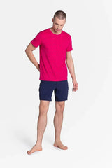 Henderson navy blue t-shirt men's pajamas  Adomoo