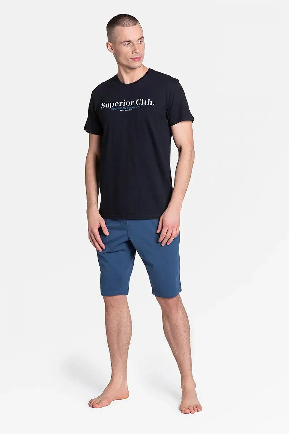 Henderson print t-shirt men's pajamas  Adomoo