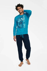 Henderson sweatshirt and long pants men's pajamas  Adomoo