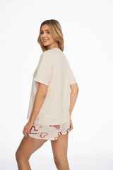 Henderson t-shirt and comfortable shorts womens pajamas  Adomoo