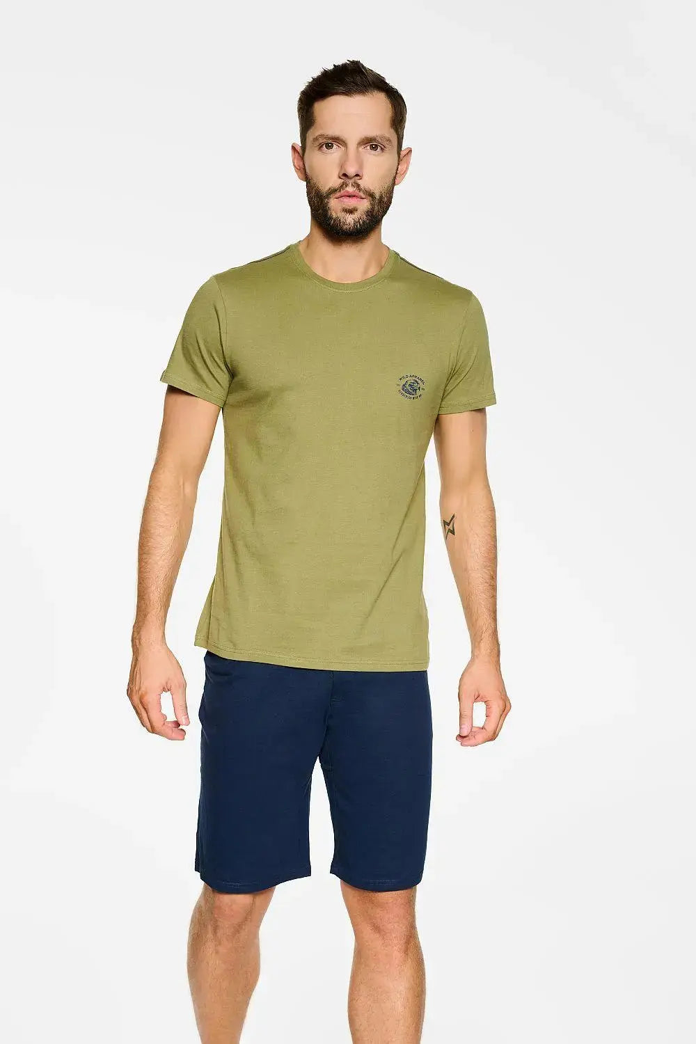 Henderson t-shirt and shorts men's pajamas  Adomoo