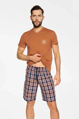 Henderson t-shirt and shorts men's pajamas  Adomoo