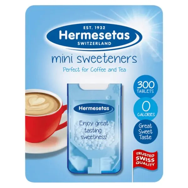 Hermesetas Mini Sweeteners 300 Tablets 3.6g (Case of 12)  Adomoo