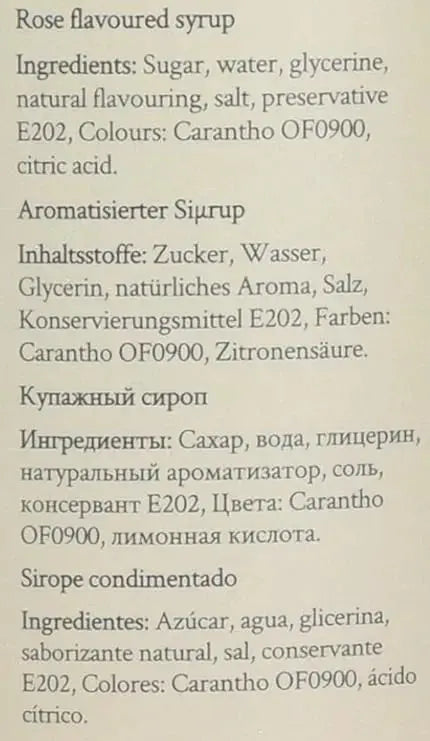 Honesty Sales Simply Rose Syrup  Adomoo