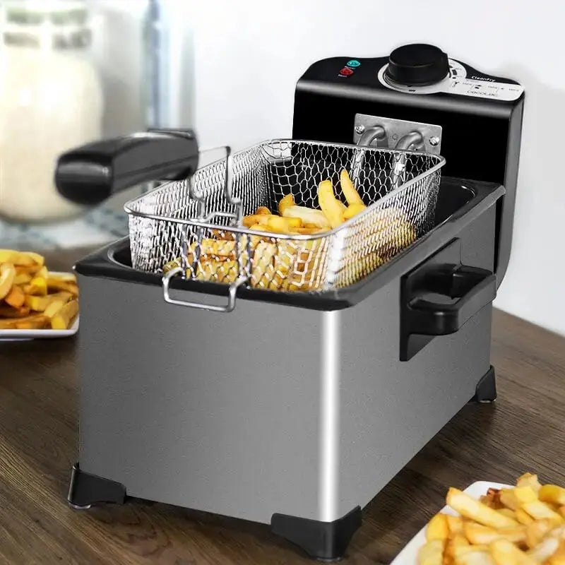 Household 3L French Fries Electromechanical Fryer  Adomoo