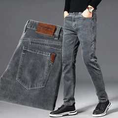 ICPANS Men's Classic Stretch Denim Jeans – Vintage Black, Regular Fit (Sizes 29-40)  Adomoo