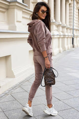 IVON very stretchy velour kanya tracksuit  Adomoo