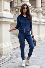 IVON very stretchy velour kanya tracksuit  Adomoo