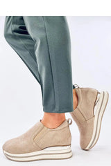 Inello women's buskin low suede slip-on half shoes  Adomoo