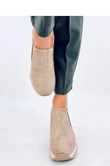 Inello women's buskin low suede slip-on half shoes  Adomoo